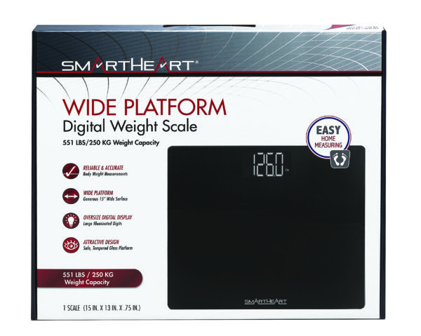 SmartHeart™ Wide Platform Digital Weight Scale - Image 2