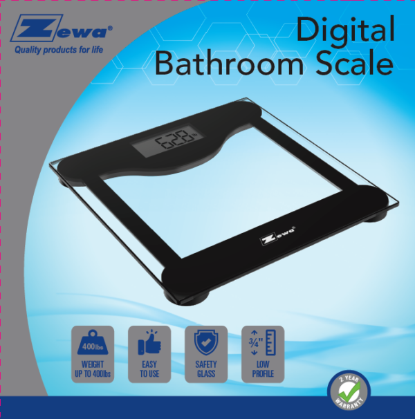 Digital bathroom scale box